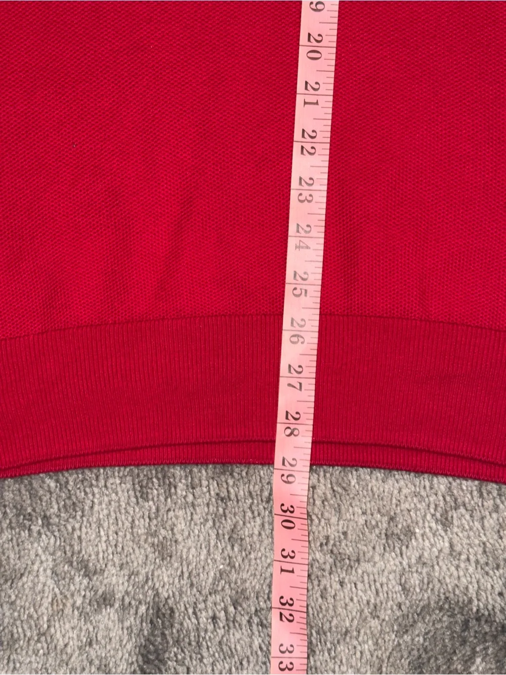Polo by Ralph Lauren Men's Pima cotton Red Half-Zip Sweater